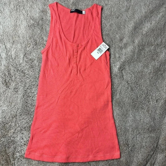 Fox Racing Women's Miss Clean Henley Pink Tank Top - Picture 9 of 16